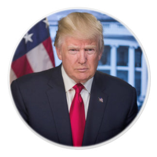 Pomo De Cerámica Retrato presidencial oficial de Donald Trump