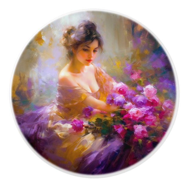 Pomo De Cerámica Retrato sensual (Anverso)