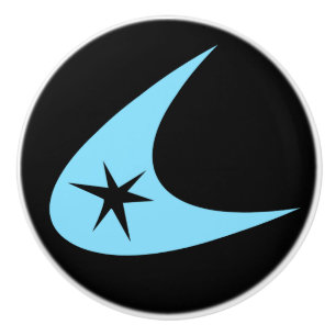 Pomo De Cerámica Retro Boomerang