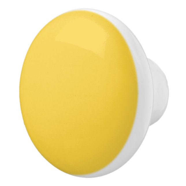 Pomo De Cerámica Rich Creamy Butter Yellow Trendy Fashion (Derecha)