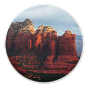 Pomo De Cerámica Roca de café nublado en Sedona Arizona