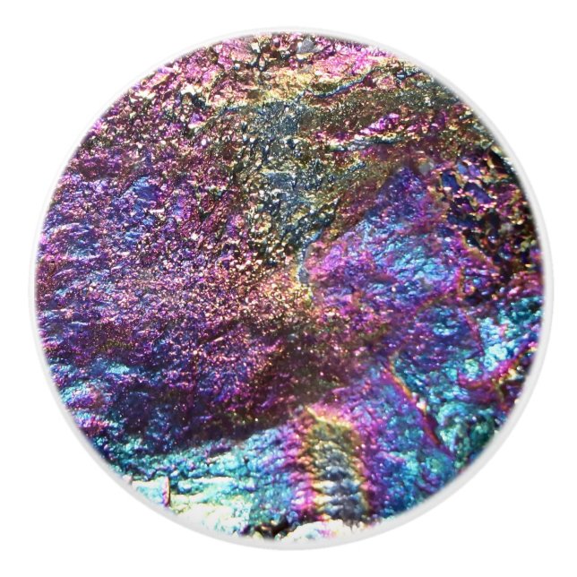 Pomo De Cerámica Rocas arcoiris caídas (Anverso)