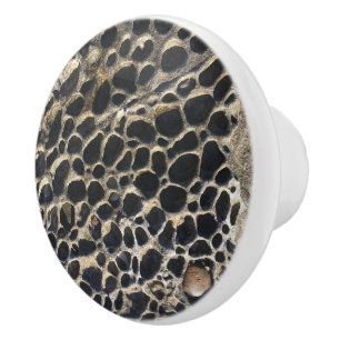 Pomo De Cerámica Rocas de guijarros bucosos de playa