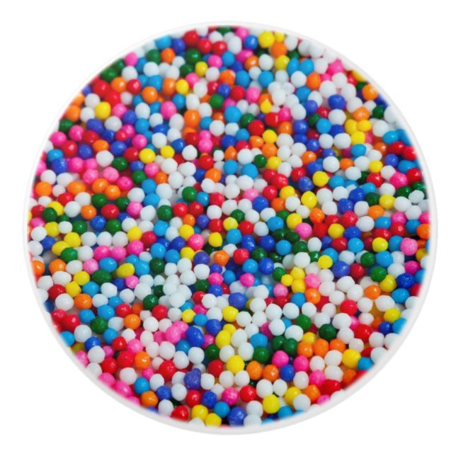 Pomo De Cerámica Rociar torta panadería cerámica perilla de gabinet (Anverso)