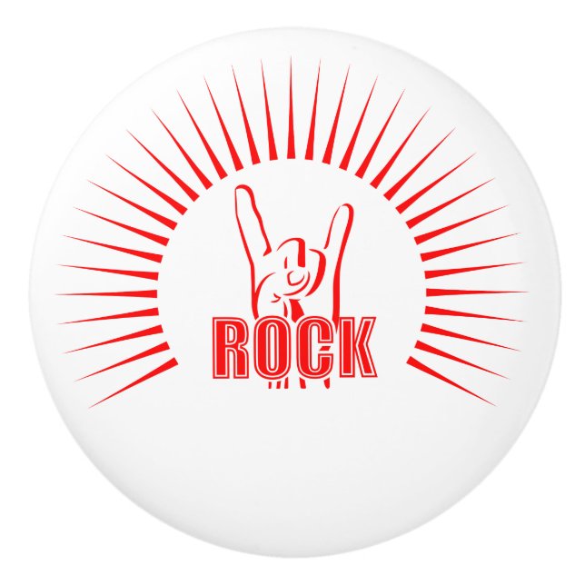 Pomo De Cerámica Rock (Anverso)
