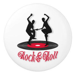 Pomo De Cerámica Rock y roll
