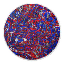 Rojo, Blanco y Azul Abstracto de Estados Unidos
