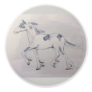 Pomo De Cerámica Ron Hevener Caballo Gypsy