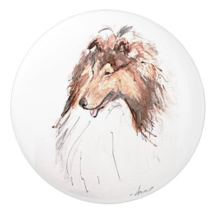 Pomo De Cerámica Ron Hevener . ... ... Collie. ... ...