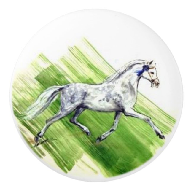 Pomo De Cerámica Ron Hevener Pony Winner (Anverso)