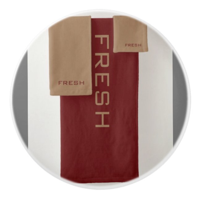 Pomo De Cerámica Ronda beige marrón FRESCA (Anverso)