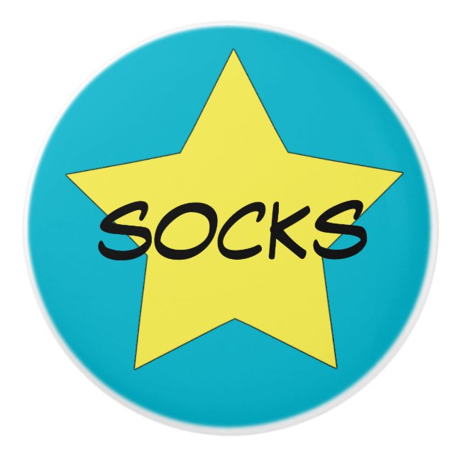 Pomo De Cerámica Ropa de calcetines de la organización (Anverso)