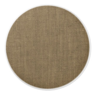 Pomo De Cerámica Ropa de color natural textura marrón moderna rústi