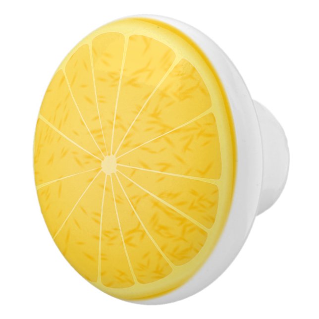 Pomo De Cerámica Ropa de gabinete de limón amarillo (Derecha)