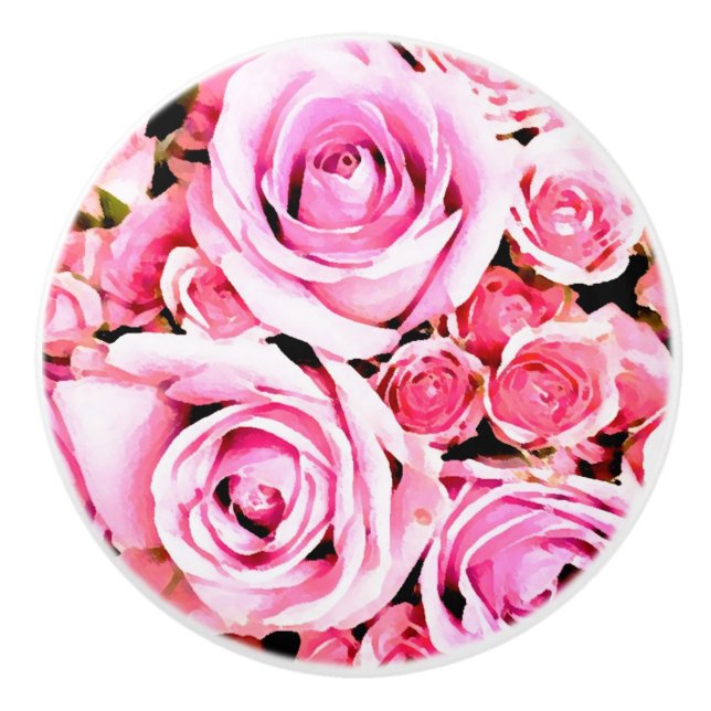 Pomo De Cerámica Ropa rosa rosa rosa (Anverso)