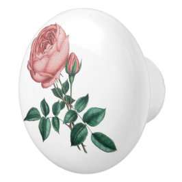 Pomo De Cerámica Rosa
