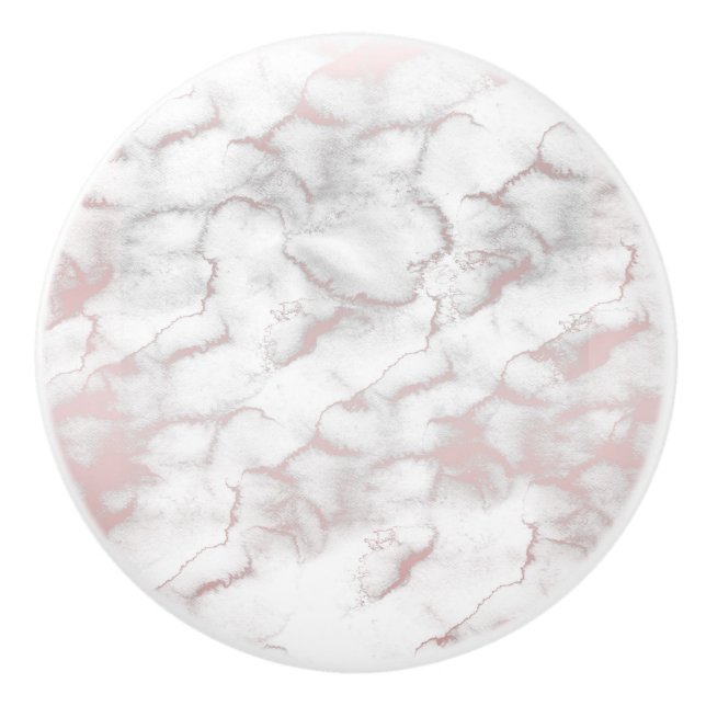 Pomo De Cerámica Rosa Gold Pink Marble Moda moderna (Anverso)