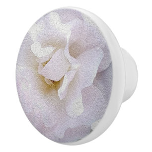 Pomo De Cerámica Rosa gris rosado
