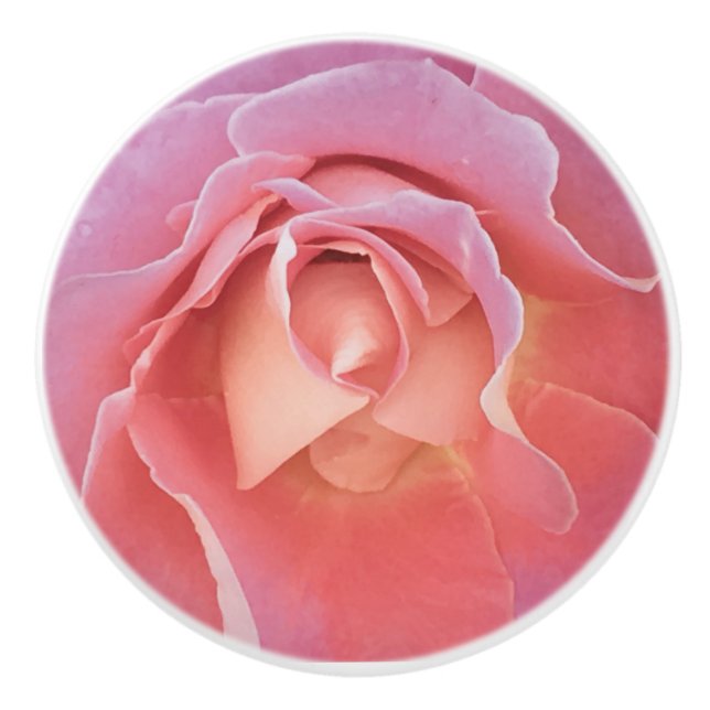 Pomo De Cerámica Rosa lúgubre (Anverso)