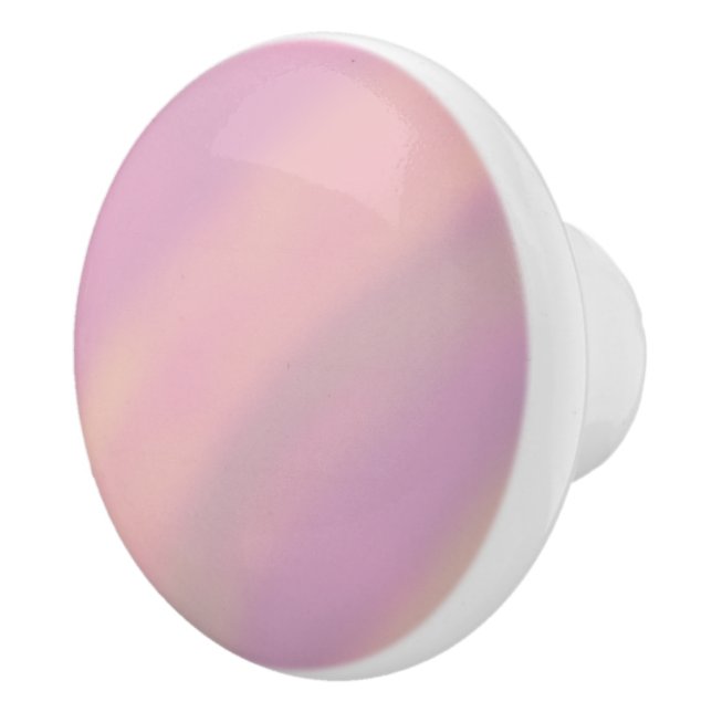 Pomo De Cerámica Rosa Malva Suave Desmayado  (Derecha)