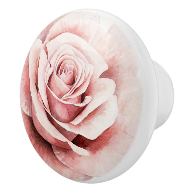 Pomo De Cerámica Rosa rosa (Derecha)
