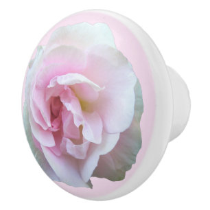 Pomo De Cerámica Rosa rosa claro en rosa