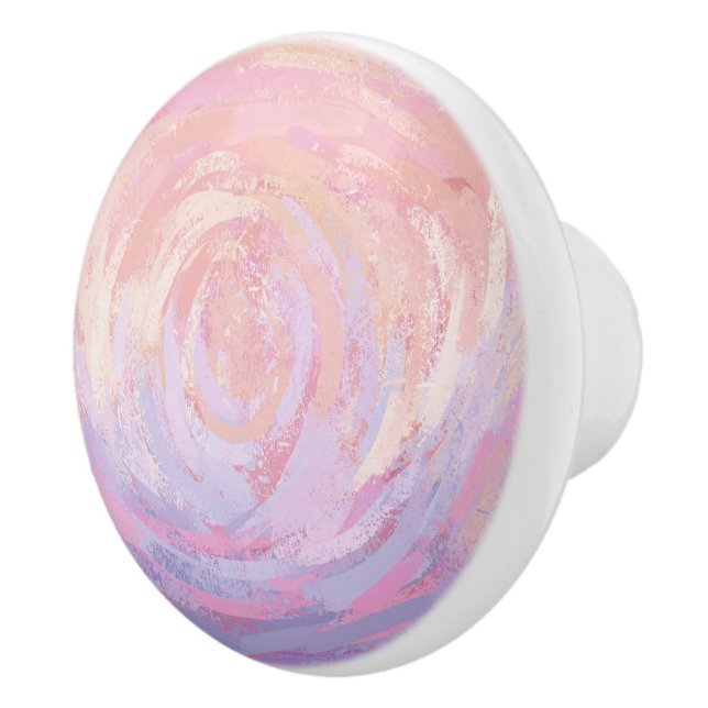 Pomo De Cerámica Rosa y Stinky (Derecha)