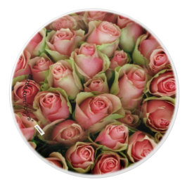 POMO DE CERÁMICA ROSAS