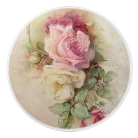 Rosas de estilo pintado a mano