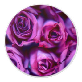 Pomo De Cerámica Rosas de la Knob cerámica