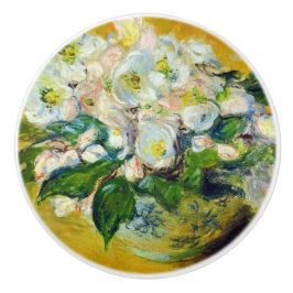 Pomo De Cerámica Rosas de Navidad (por Claude Monet)