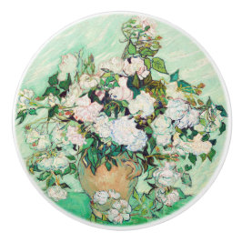 Pomo De Cerámica Rosas de Vincent van Gogh