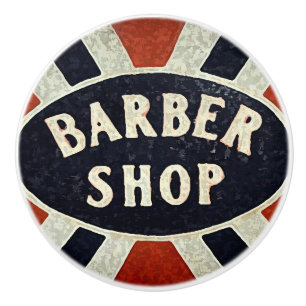 Pomo De Cerámica Rótulo 4 de la barbería