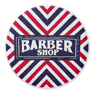 Pomo De Cerámica Rótulo de la barbería