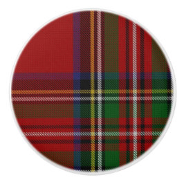 Pomo De Cerámica Royal Stewart Tartan Plaid Drake Pull