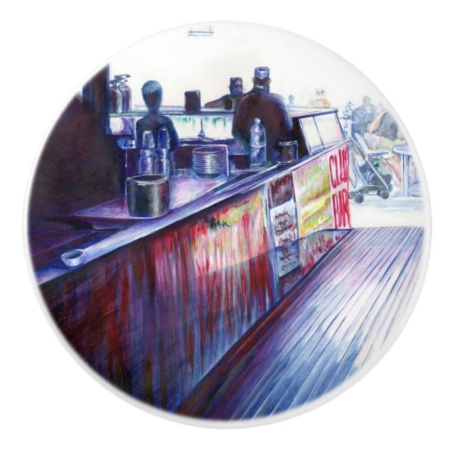 Pomo De Cerámica Ruby's, Coney Island, Nueva York (Anverso)