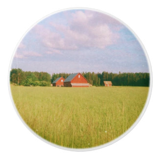 Pomo De Cerámica Rustic summer field, Helsingia, Sweden