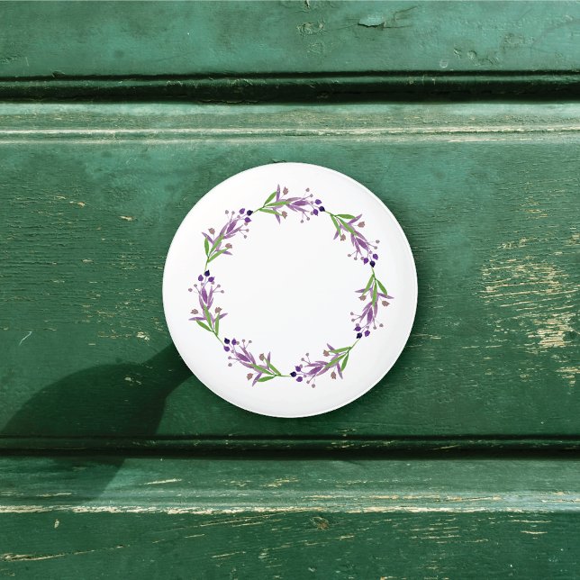 Pomo De Cerámica Rústica Wreath de la vegetación rural (Subido por el creador)