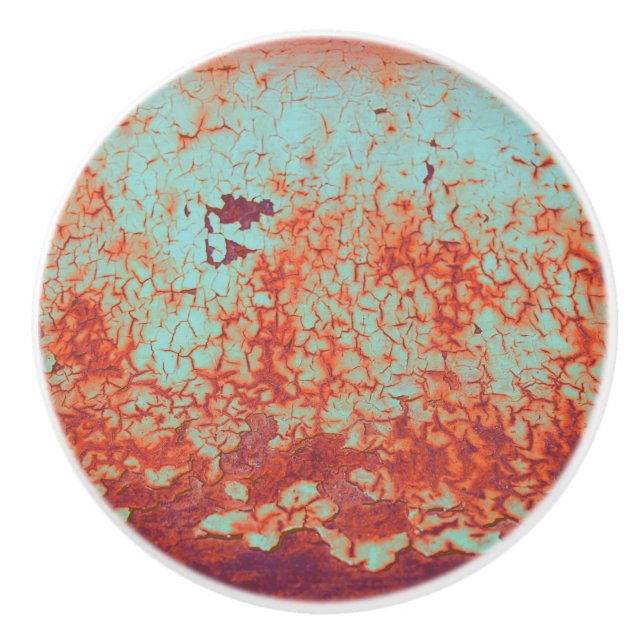 Pomo De Cerámica Rusty Peeling Paint (Anverso)