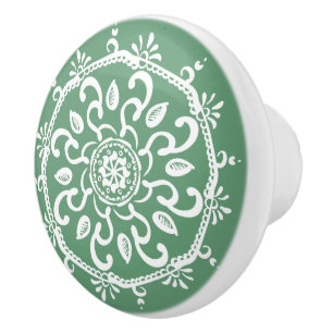Pomo De Cerámica Sage Mandala