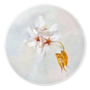 Pomo De Cerámica Sakura - Flor de cerezo japonesa
