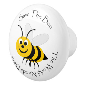 Pomo De Cerámica Salvar las abejas