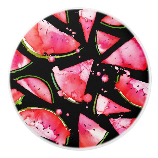 Pomo De Cerámica sandía acuática 2 (Anverso)