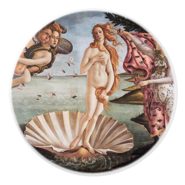 Pomo De Cerámica Sandro Botticelli - Nacimiento de Venus (Anverso)