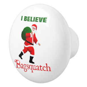 Pomo De Cerámica Santa Claus - Bagsquatch