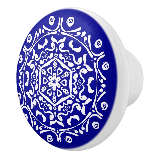 Pomo De Cerámica Sapphire Mandala (Derecha)