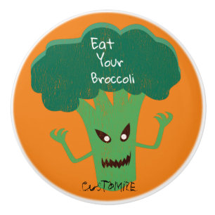 Pomo De Cerámica Scary Broccoli Thunder_Cove