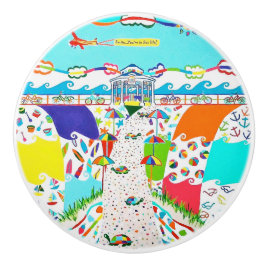 Pomo De Cerámica Sea Isle City Promenade Ceramic Pull Knob