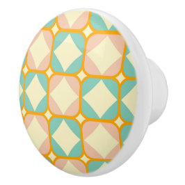 Pomo De Cerámica Seamless retro pattern with rounded squares