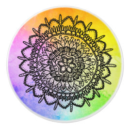 Pomo De Cerámica Seestern Mandala